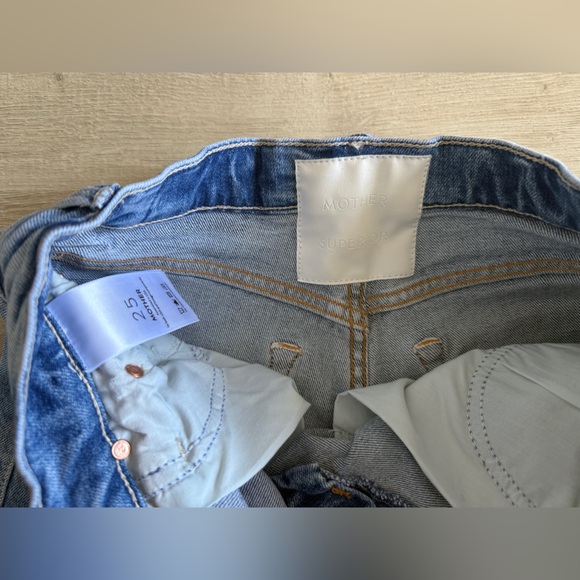 MOTHER Light Blue Fray Shorts - Size 25 - Picture 5 of 5